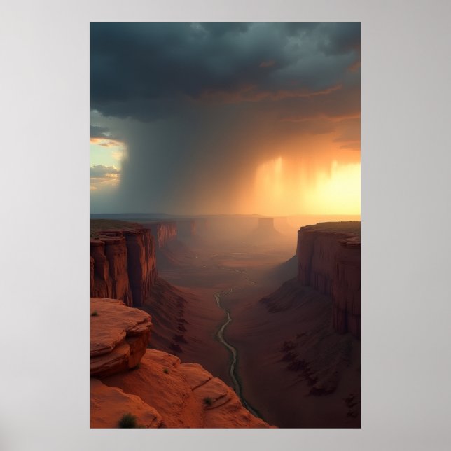Póster Dos cielos sobre la mesa (Frente)