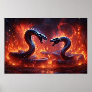 Póster Dos Cobras en el infierno (24 x 36)