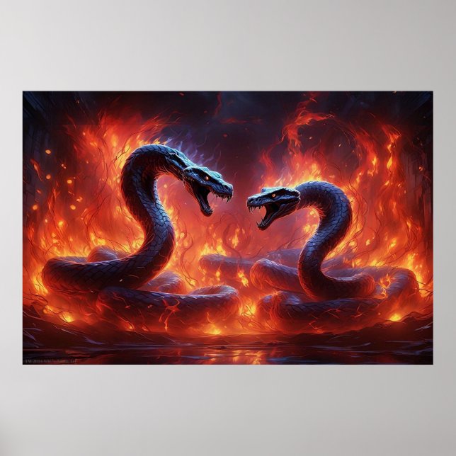 Póster Dos Cobras en el infierno (24 x 36) (Frente)