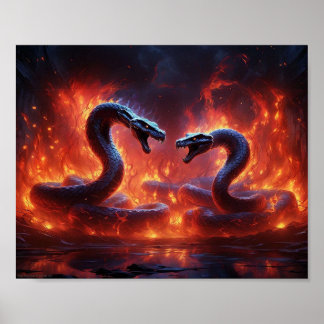 Póster Dos Cobras en el infierno (8 x 10)