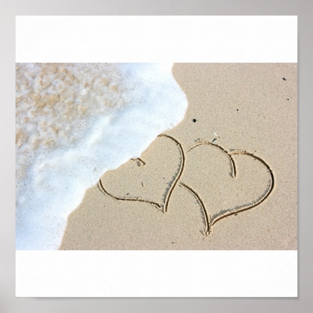 Póster Dos corazones amorosos (Frente)