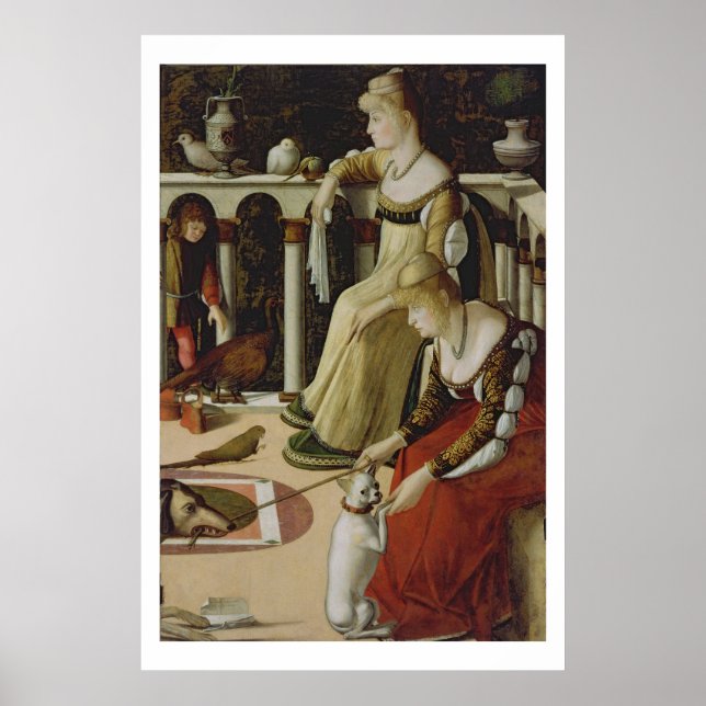 Póster Dos damas venecianas (panel) (Frente)