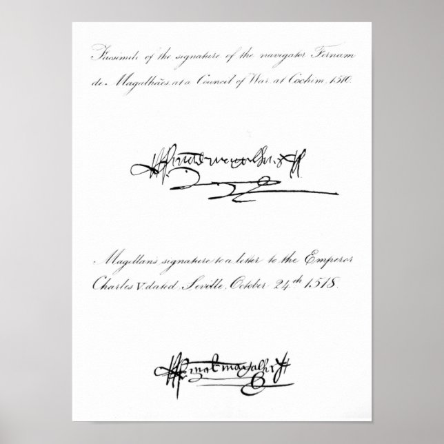 Póster Dos ejemplos de la firma (Frente)