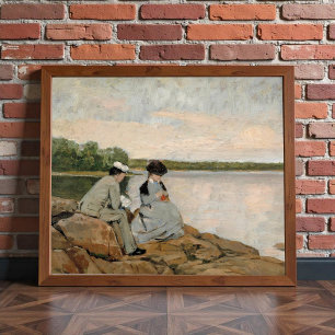 Póster Dos en la playa, Arvid Liljelund