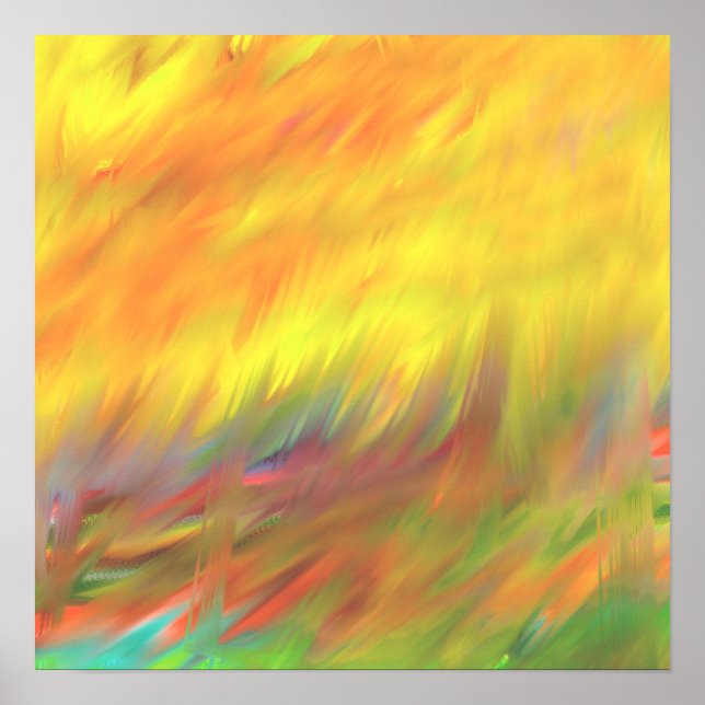 Póster Dos en uno simplemente vivo abstracto 4.2 (Frente)