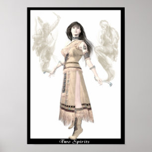 Póster Dos espíritus