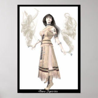 Póster Dos espíritus
