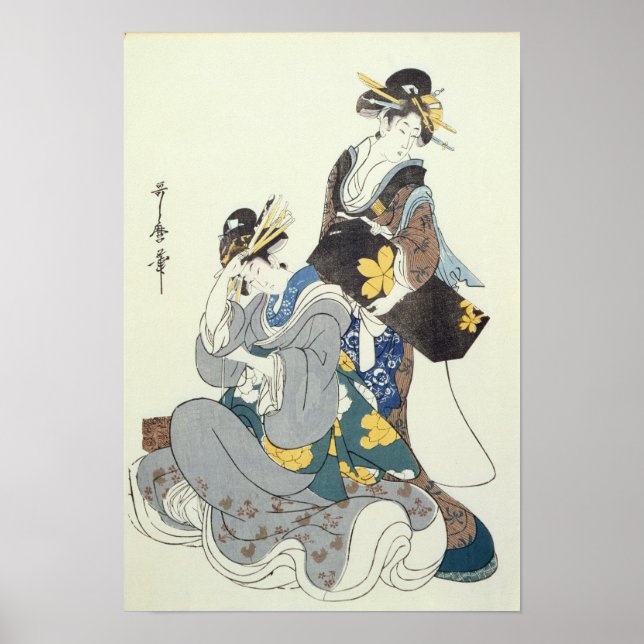 Póster Dos figuras femeninas (Frente)