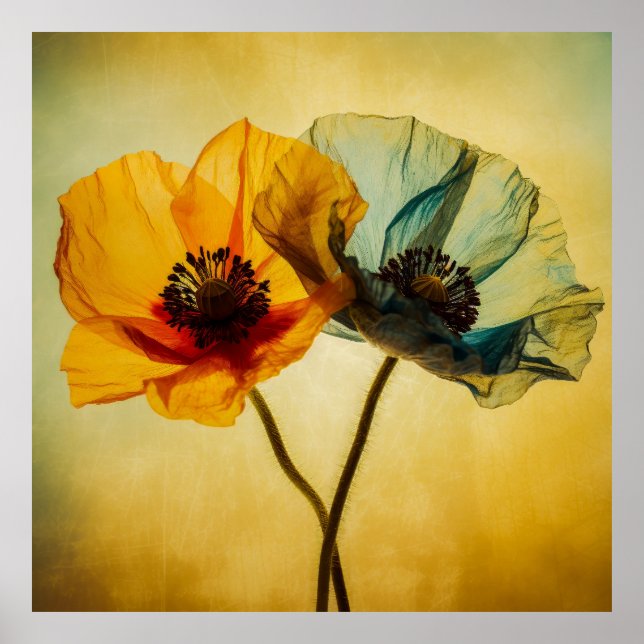 Póster Dos flores (Frente)