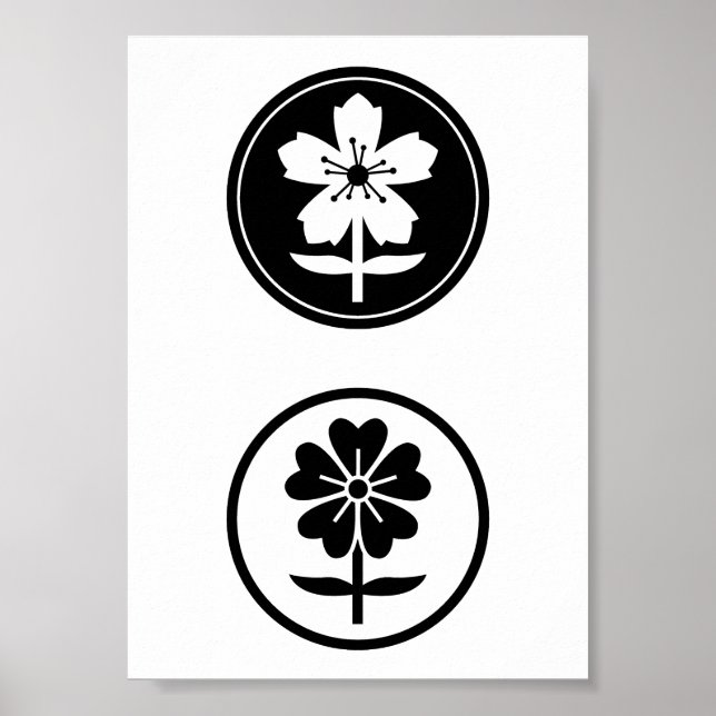 Póster dos flores (Frente)