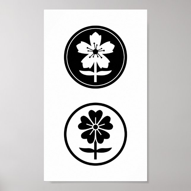 Póster dos flores (Frente)