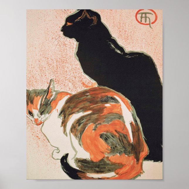 Póster Dos Gatos Por Theophile Alexandre Steinlen (Frente)