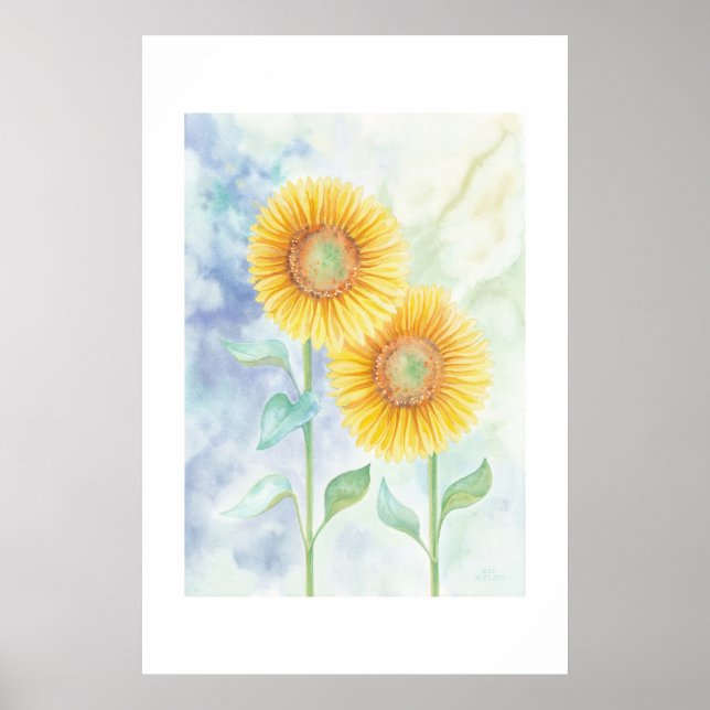 Póster Dos Girasoles (Frente)
