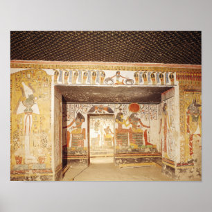 Póster Dos habitaciones de la tumba de Nefertari