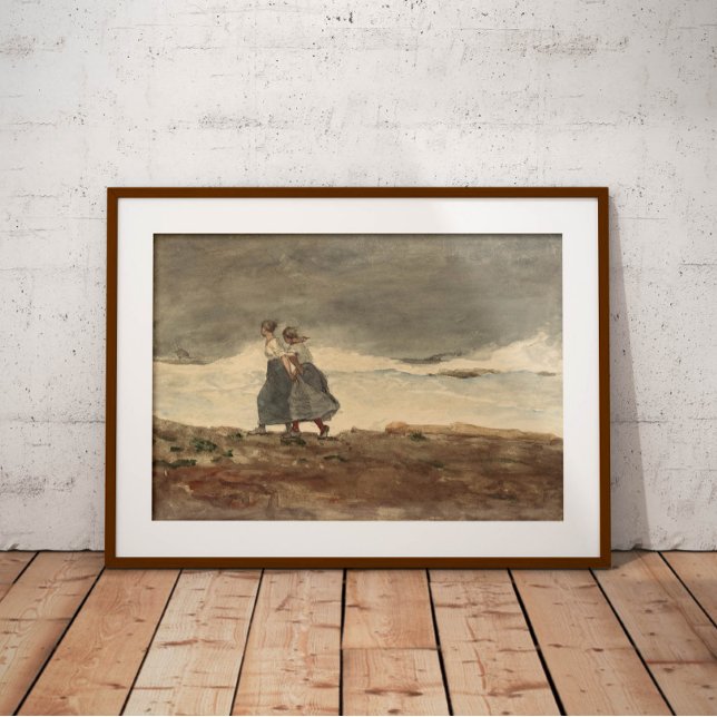 Póster Dos hermanas caminando por el mar (Subido por el creador)