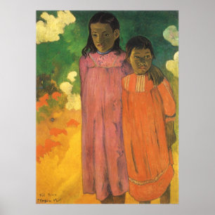 Póster Dos hermanas de Paul Gauguin, Bella Artes Vintage