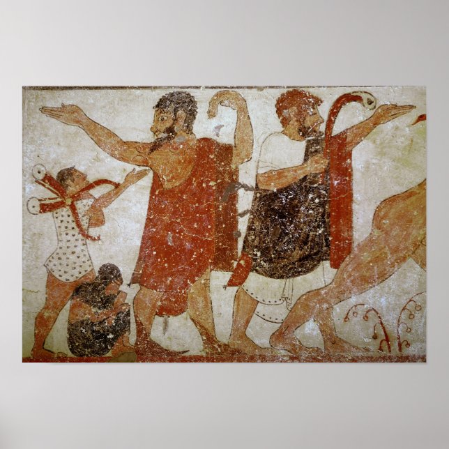 Póster Dos hombres, desde la tumba de la Augursx (Frente)