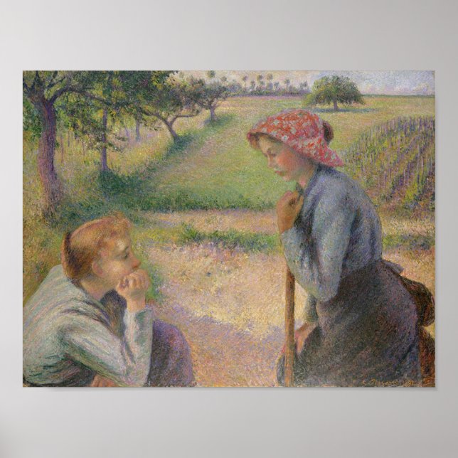 Póster Dos jóvenes campesinas (Frente)