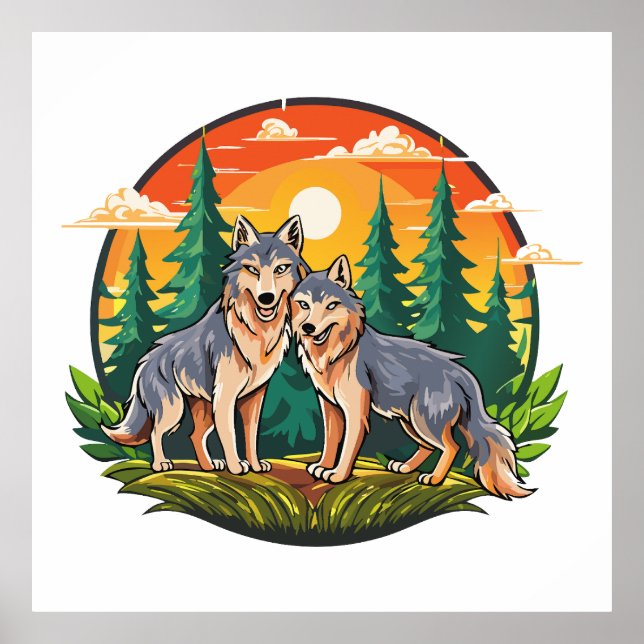 Póster Dos lobos (Frente)