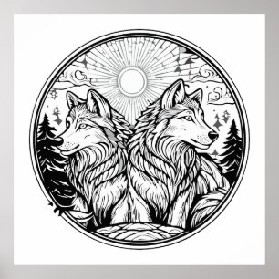 Póster Dos lobos
