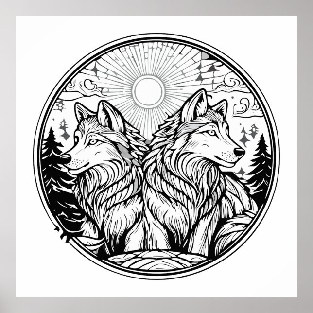 Póster Dos lobos (Frente)