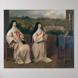 Póster Dos monjas