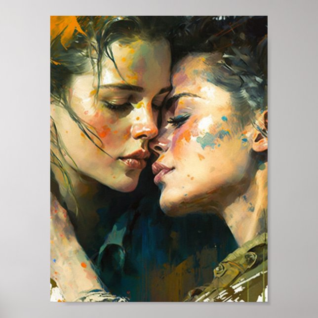 Póster Dos mujeres enamoradas (Frente)