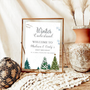 Póster Dos Navidades gemelos en el mundo continental bien