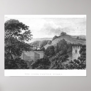 Póster Dos Obras De Algodón Superior, Textil Lanark Nuevo