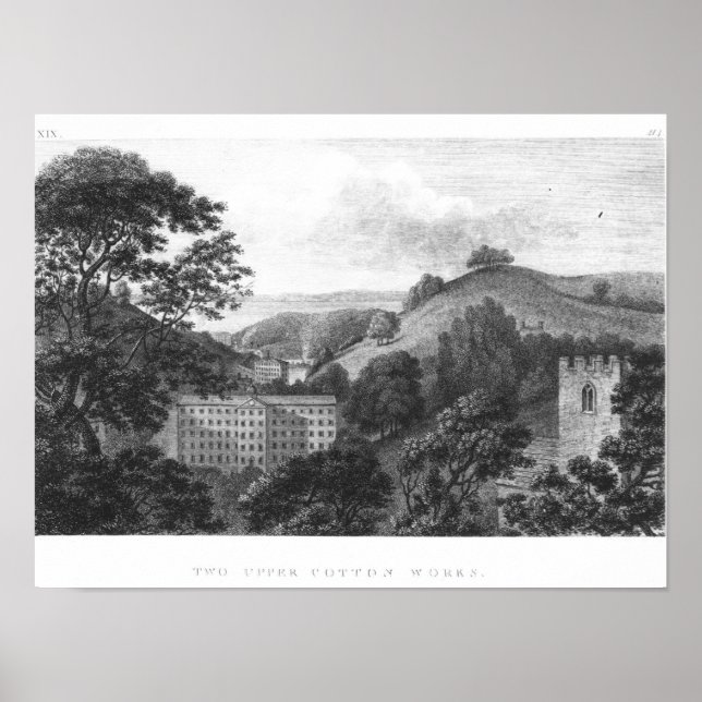 Póster Dos Obras De Algodón Superior, Textil Lanark Nuevo (Frente)