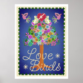 Póster Dos palomas de tortuga 20x28poster Poster