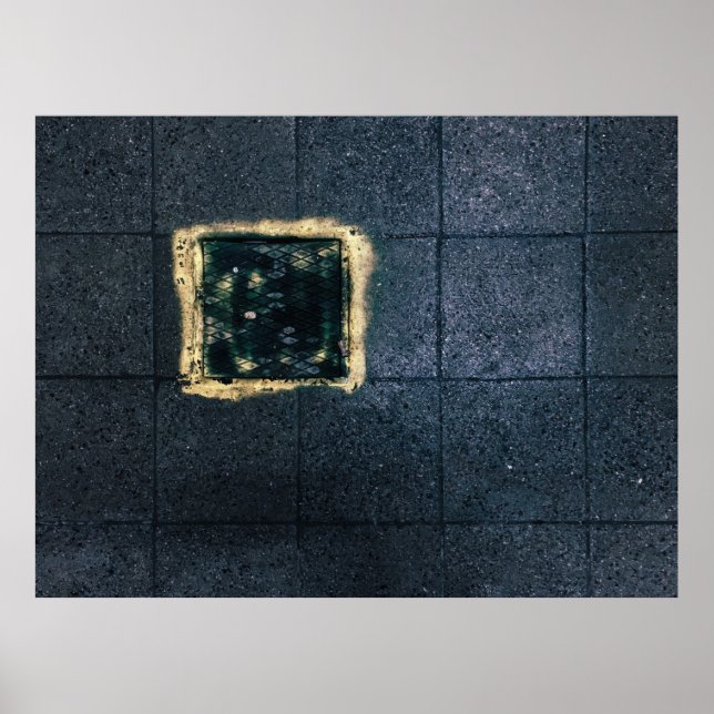 Póster Dos paneles de madera negra y marrón (Frente)