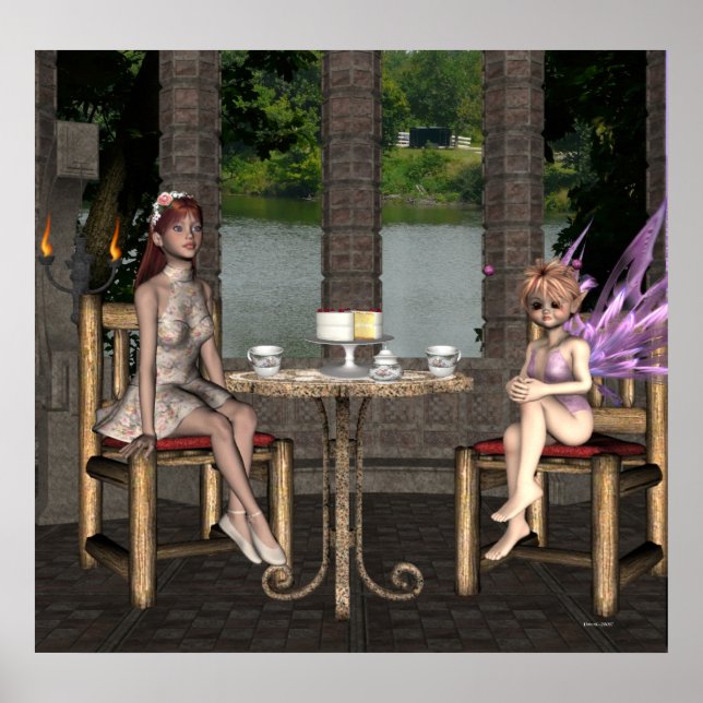 Póster Dos para el té (Frente)