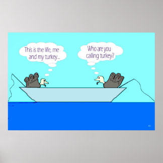 Póster Dos pavos - mi poster de Turquía