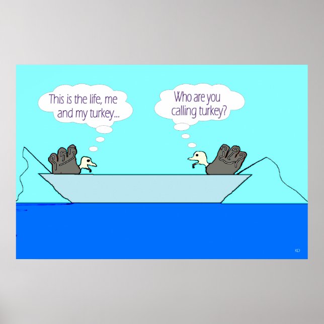 Póster Dos pavos - mi poster de Turquía (Frente)