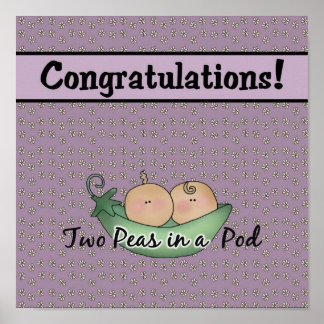 Póster Dos Peas En Un Poster De Pod