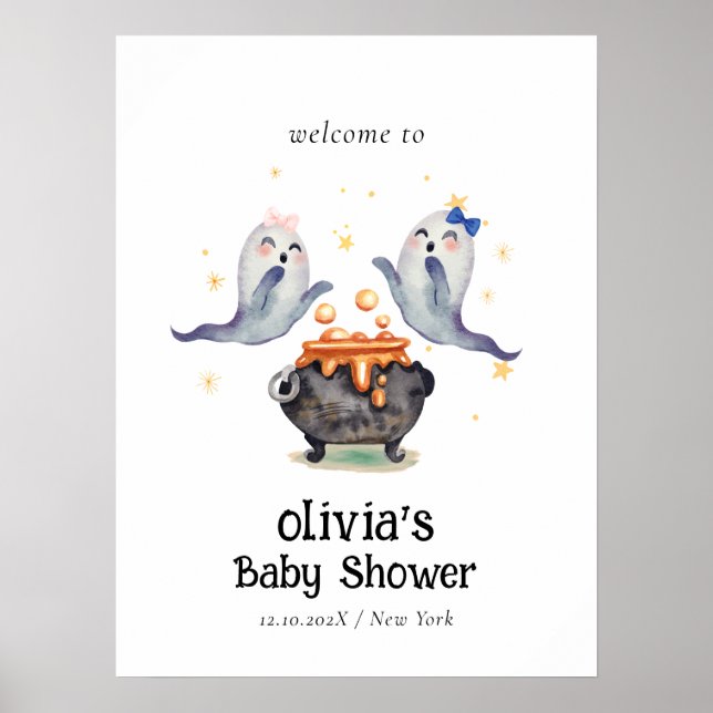 Póster Dos Pequeños Espíritus Gemelos Bienvenida a la Fie (Frente)