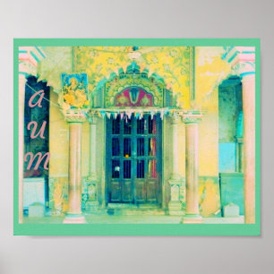 Póster Dos que ramifican hacia fuera "poster del templo