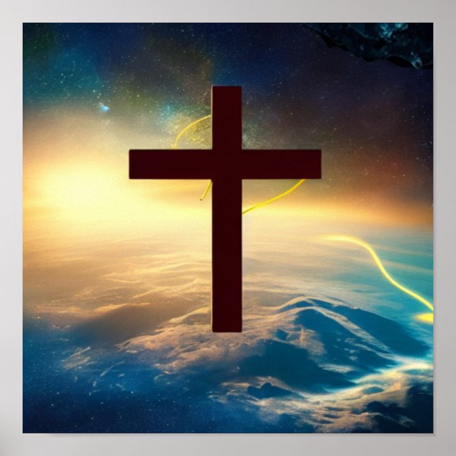 Póster Dos reinos cruzados en el Poster espacial (Frente)