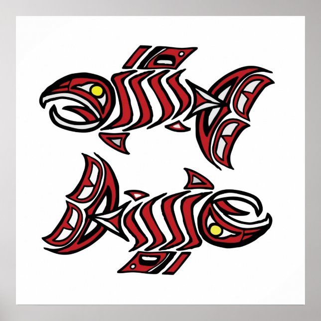 Póster Dos Salmones (Frente)