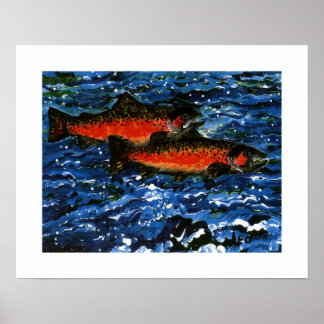 Póster Dos Salmones