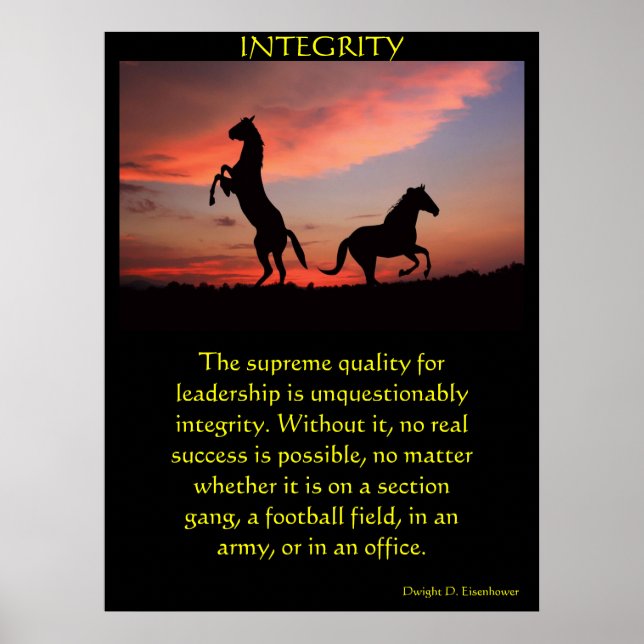 Póster Dos sementales negros en una silueta (Frente)