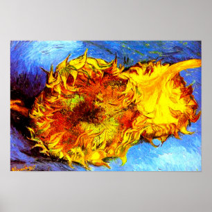 Póster Dos Sunflowers Van Gogh