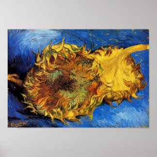 Póster Dos Sunflowers Van Gogh Bella Artes