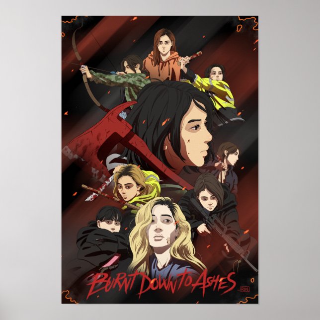 Póster Dos VECES Quemados A Ashes Art Poster (Frente)