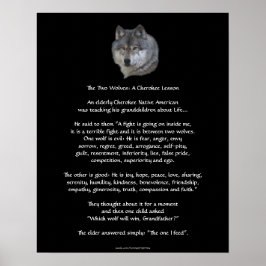 Póster DOS WOLVES CHEROKEE TALE Poster