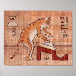 Póster Dosa de pan para amasar gatos egipcios