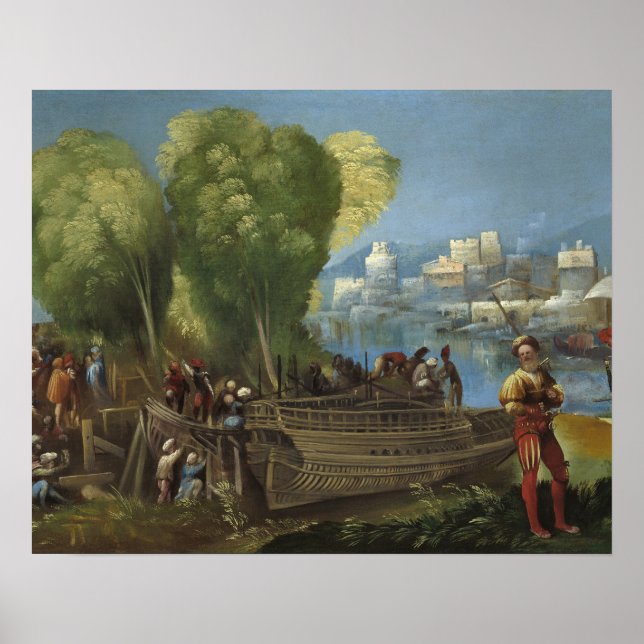 Póster Dosso Dossi - Aeneas y Achates sobre Libia (Frente)