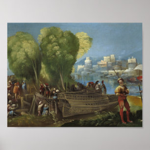 Póster Dosso Dossi - Aeneas y Achates sobre Libia