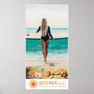 Póster dōTERRA Sun Care Ad - Surfer girl, on Canvas
